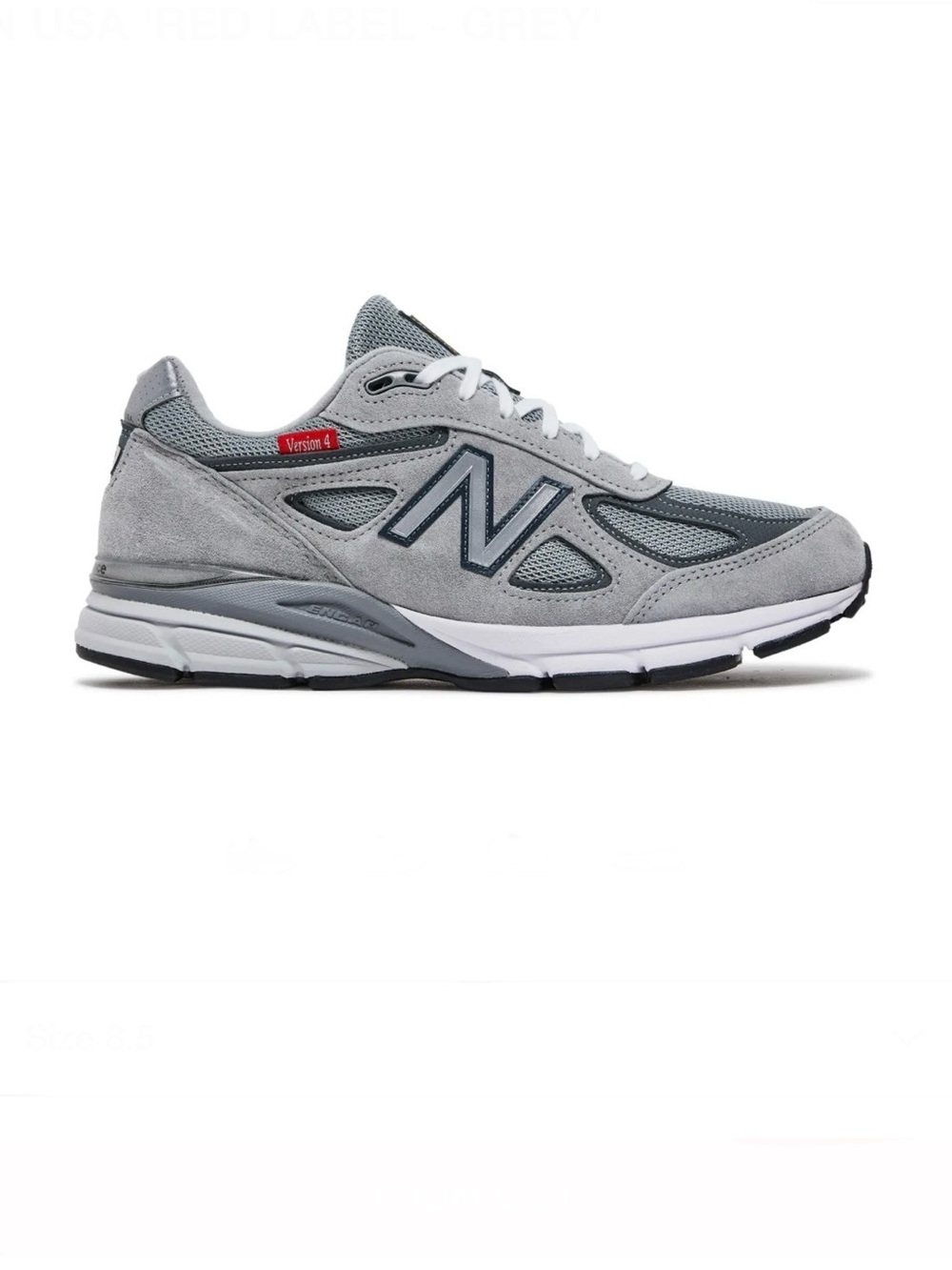 NEW BALANCE 990V4 MADE IN USA 'RED LABEL - GREY'